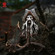 1 шт. Пираты Карибского моря Давид Джонс латунь паракордовый на каждый день бусины на шнурке Подвески Нож бусины Парашютная веревка бусины подвески