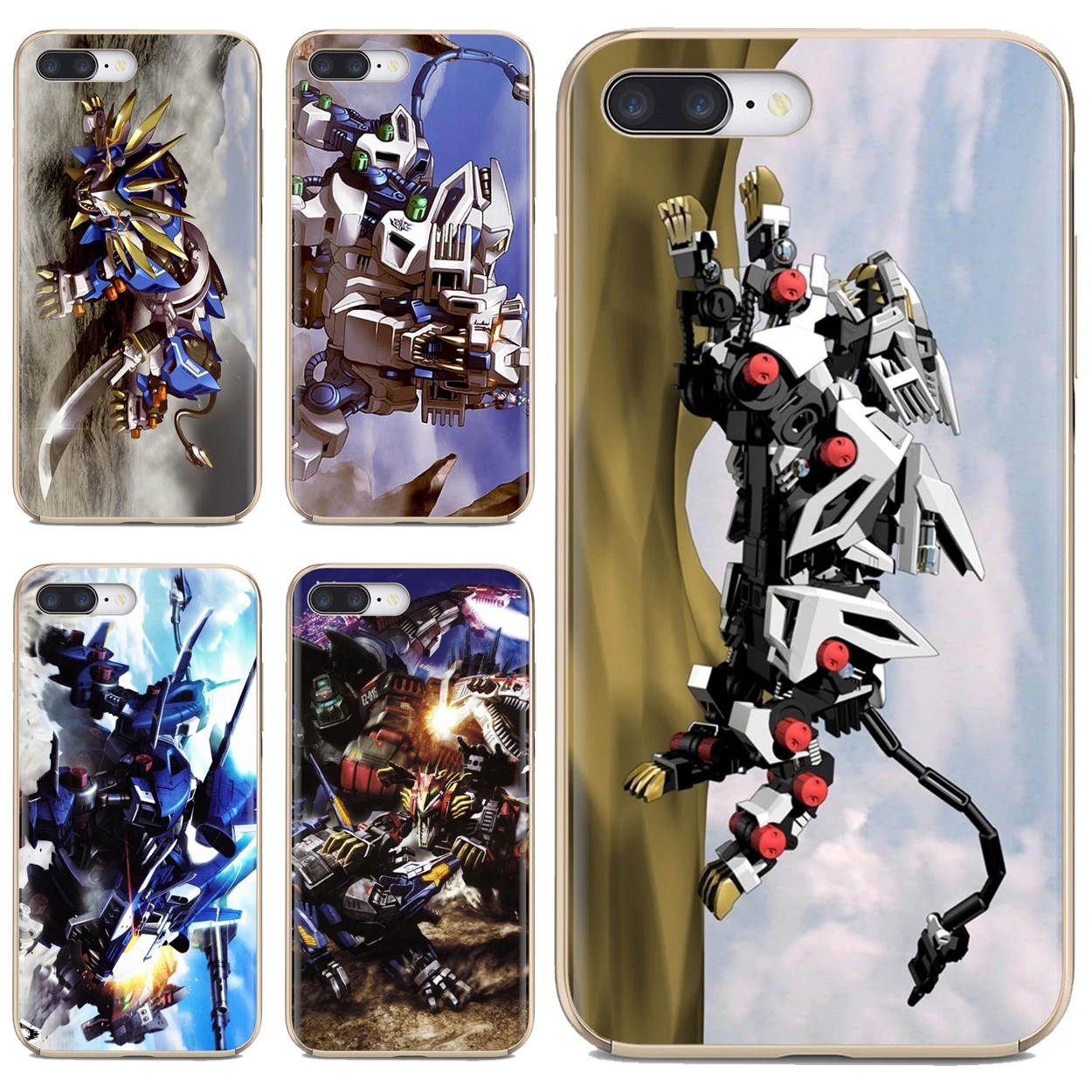 Детский мягкий силиконовый чехол Zoids для iPhone 11 Pro 4 4S 5 5S SE 5C 6 6S 7 8X10 XR XS Plus Max iPod Touch |