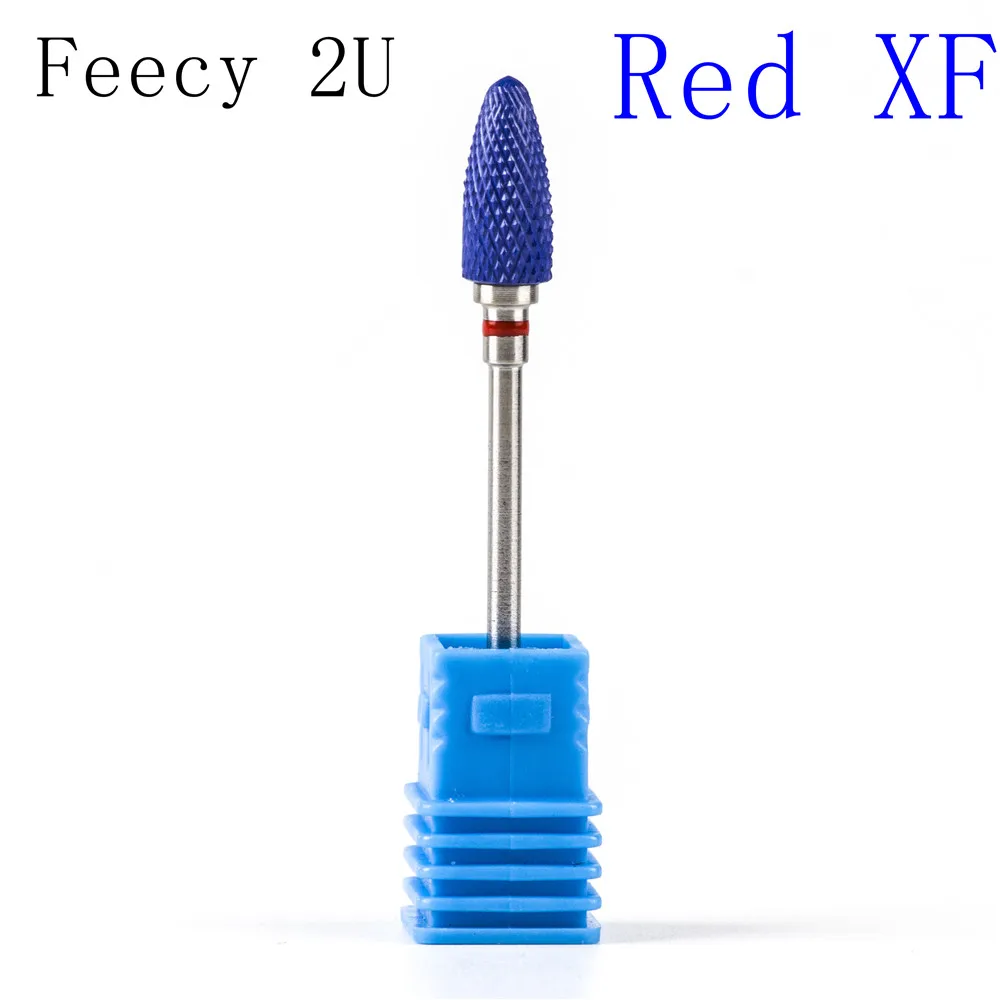 Feecy 2U Red XF Фрезы для ногтей, фрезы для маникюра, керамические фрезы, фрезы для маникюра - Цвет: Feecy 2U Red XF