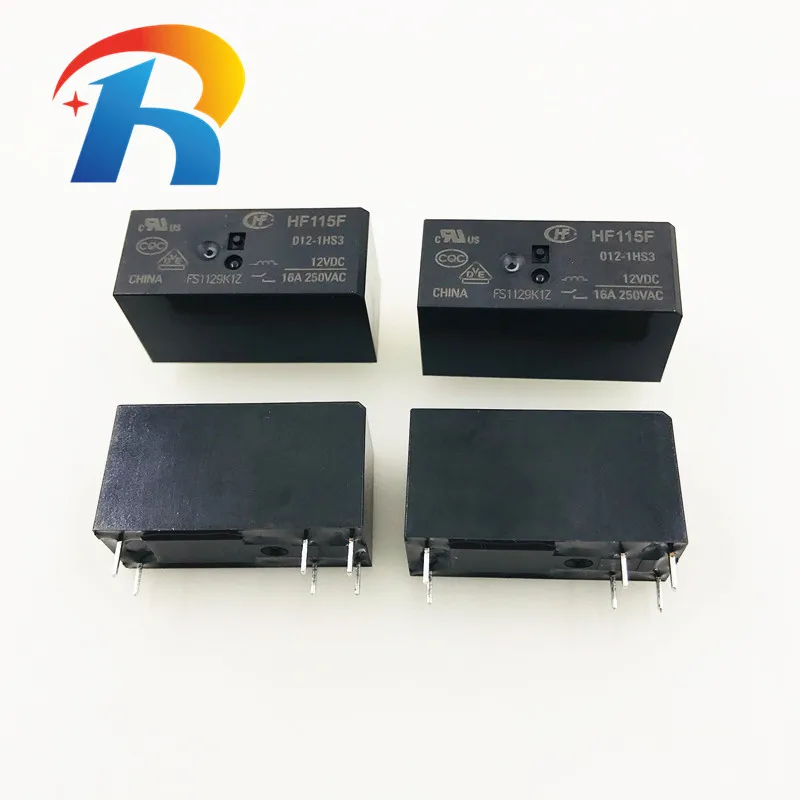 Relé Jqx115f Hf115f005-1hs3 Hf115f-012-1hs3 Hf115f-024-1hs3 6pin 16a 10 Peças Lote