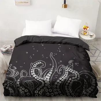 

3D Printed Custom Design Duvet Cover Quilt Comforter Blanket Case Covers Bedding Set Abstract Rock Purple 210x245cm Home Textile