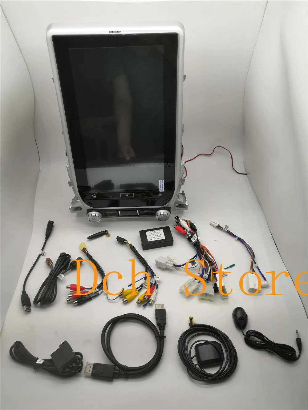 Sale 13.6 inch Vertical tesla style Android 8.1 Car DVD GPS Navigation for TOYOTA LAND CRUISER LC200 2016 2017 2018 radio px6 carplay 32