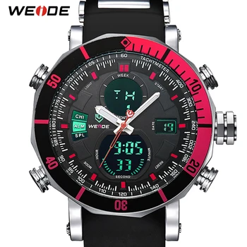 

Relogio Masculino WEIDE Chronograph Stopwatch Men Watch Repeater Automatic Date Watch Alarm Analog Quartz Digital Men's Watches