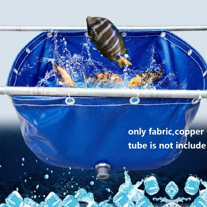 

Quality PVC 550Gsm Fish Pond Waterproof Tarpaulin Culture Canvas Thicken Greenhouse Aquatic Products Foldable Aquaculture Pond
