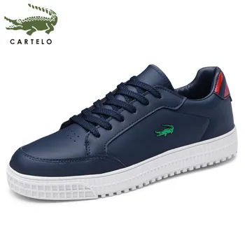 

CARTELO men's shoes board shoes fashion low cut lace Korean version of breathable and comfortable outdoor sports casual shoes me