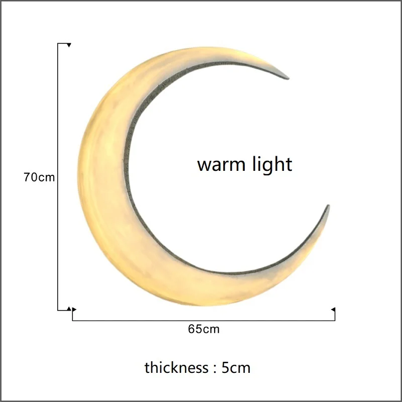 E Светодиодная лампа для спальни настенные светильники креативная Луна Wandlamp смолы Бра Гостиная аппликация де сравнению лестницы освещение - Цвет абажура: E