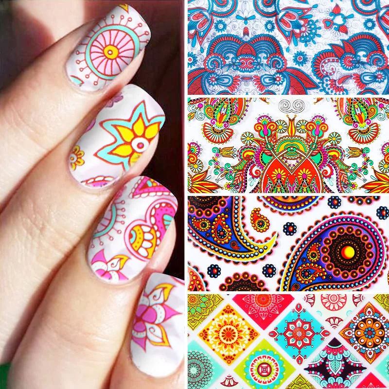 MSHARE Nail Transfer Foil Glue Gel Polish Nails Adhensive Transfering Free foil Sticker