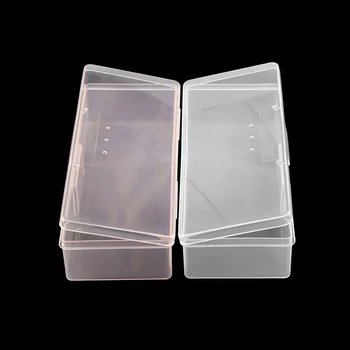 

Plastic Transparent Nail Manicure Tools Storage Box Nail Dotting Drawing Pens Buffer Grinding Files Organizer Case Container Box