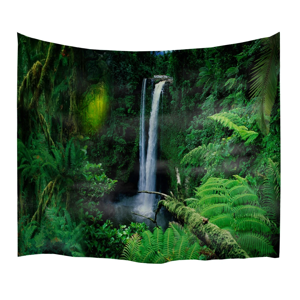 

PROCIDA Tapestry Wall Hanging Polyester Fabric Waterfall Theme, Wall Decor for Dorm,Bedroom,Living Room, Nail included