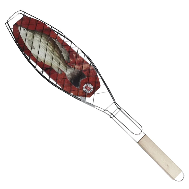 Hordozható Nem Stick Hal Grillező Kosár Fogantyúval Csirkehús Bbq Mesh Clip Diy Barbecue Szerszám Sült Kiegészítők Kültéri - Image 4