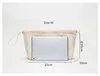 Cosmetic bag canvas Insert Bag Fit For designer brand large capacity tote bag base shaper Makeup Inner Organizer bag 5