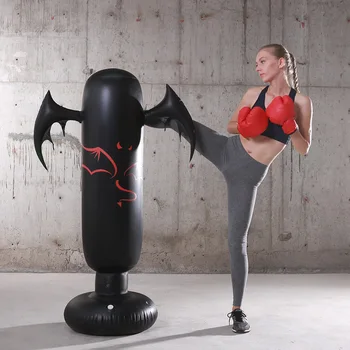 

1.6M Inflatable Boxing Column Adult Fitness Decompression Modeling Inflatable Sandbag Children Cartoon Tumbler