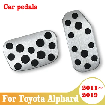 

For Toyota Alphard 2011-2019 Stainless steel car accelerator pedal brake pedal pad cover car non-slip car accessories