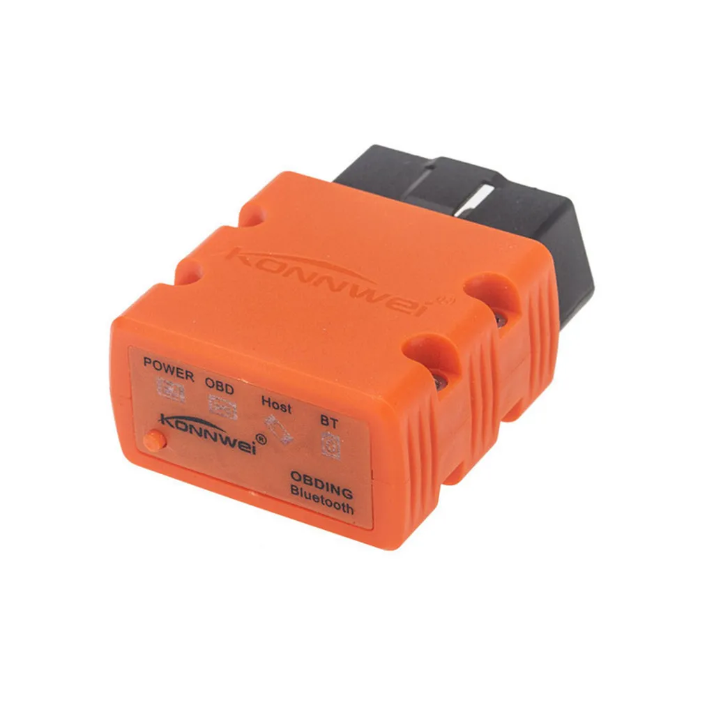 Konnwei KW902 ELM327 Bluetooth 3,0 OBD2 OBDII автомобильный двигатель сканер диагностического кода автомобильные аксессуары для Палм КПК мобильный Эндрюс - Цвет: Orange