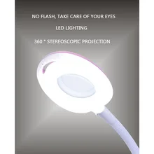 Профессиональный светодиодный светильник для татуажа, 16 раз увеличительное стекло, холодный светильник для ногтей, красивые ресницы, торшер