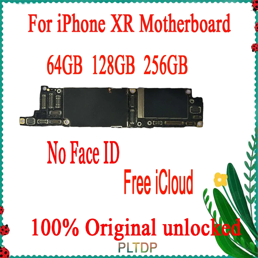 Для iphone XR материнская плата без распознавания лица разблокирована, оригинальная логическая плата 64 Гб/128 ГБ/256 ГБ