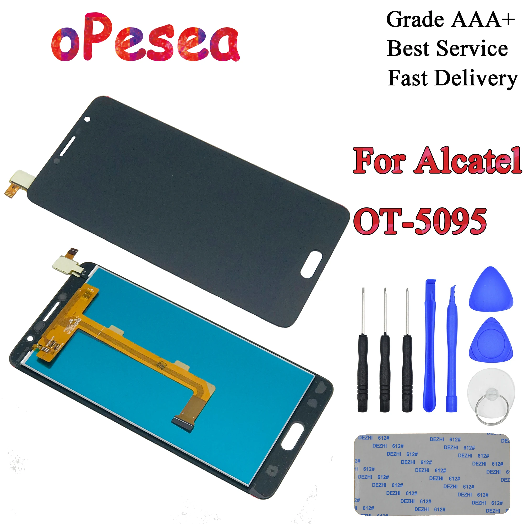 

oPesea 5.5'' For Alcatel Pop 4s 5095B 5095I 5095K 5095L 5095 LCD Display Panel Touch Screen Digitizer Glass Sensor Assembly