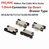 Connecteur de câble plat, ruban FFC/FPC, pas de prise 0.8mm, 8/10/12/14/16/20/24/30/40/54/60 broches, Kit de prise de Type tiroir vers le haut ► Photo 1/5