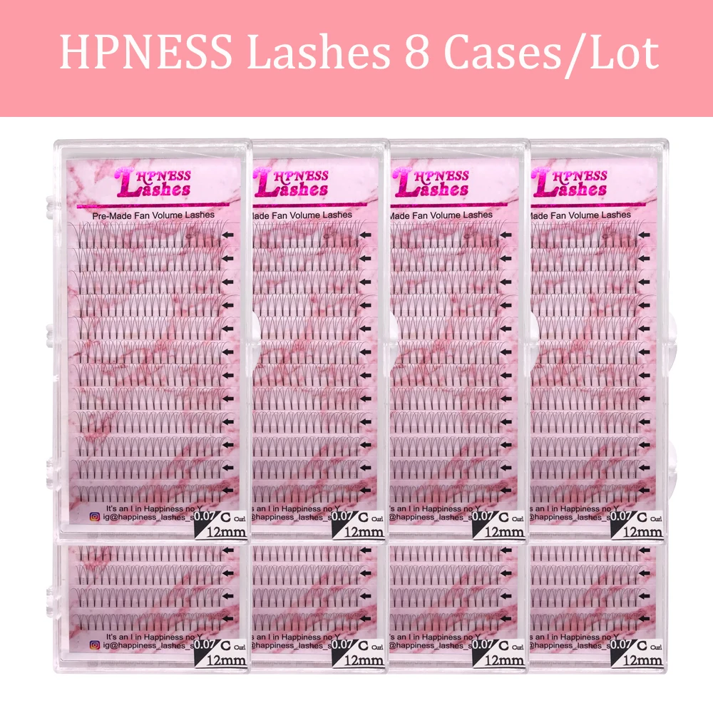 

3D/4D/5D Premium Volume Pre-Fanned Eyelashes Extension 8 Trays Individual Soft Individual 100% Hand-Made Lashes For Salon