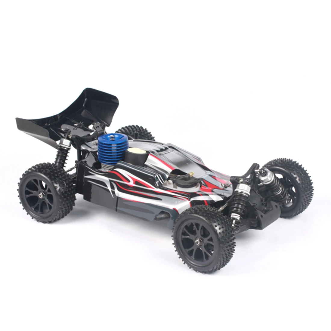 1:10 4WD Methanol Fuel Remote Control Off-Road Vehicle High Speed Model Car - Black