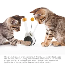Pet Kitten Supplies Cat Catnip Ball Intelligent Interactive Balance Rotating Belt Wheel Chasing Toy Cat Tumbler Swing Toy