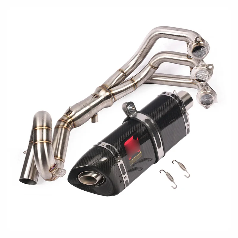 Слипоны MT-09 FZ-09 мотоцикл выхлопной полный системный глушитель Escape Baffle наконечник заголовок передней трубы для Yamaha MT09 FZ09
