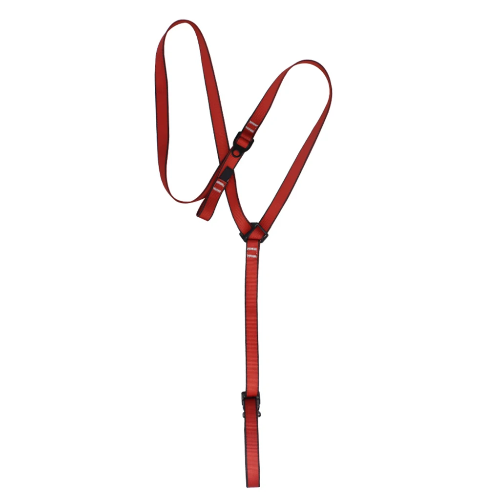 Adjustable Rock Tree Climbing Harness Chest Ascender Shoulder Strap Belt