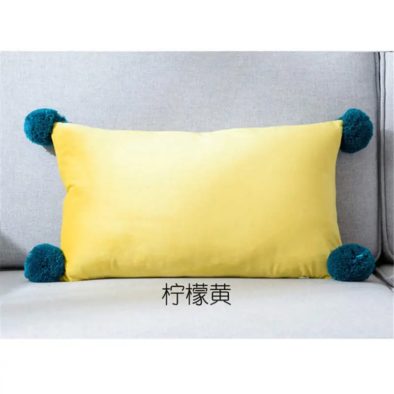 INS вельветовый чехол для подушки, наволочка для гостиной, диван, домашний декор - Цвет: 1