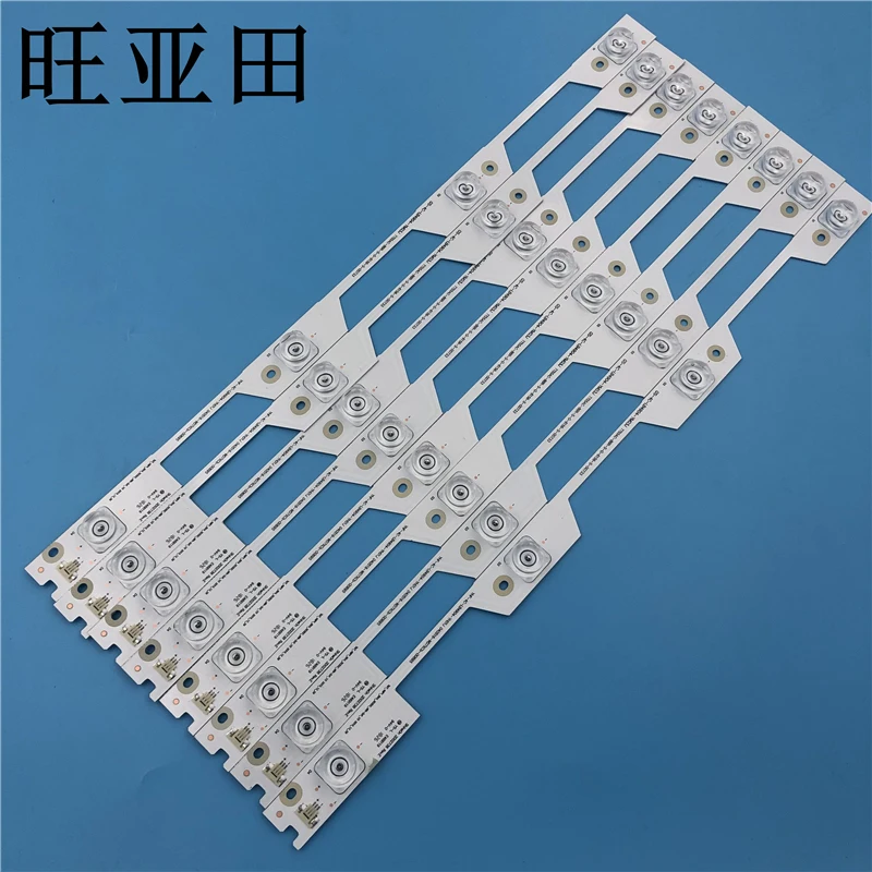 1Set=8Pieces LED Backlight strip 4 lamps For L49P1-UD Y49A580 B49A769U bar light 4C-LB4904-YM03J 2d02738 REV.D