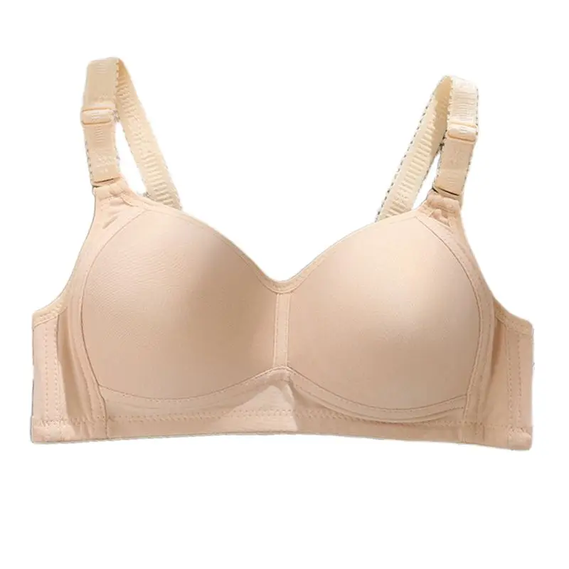 Teenage Girl Detachable Strap Cotton Bra Underwear Wireless Thin Padded Bralette Y1AC