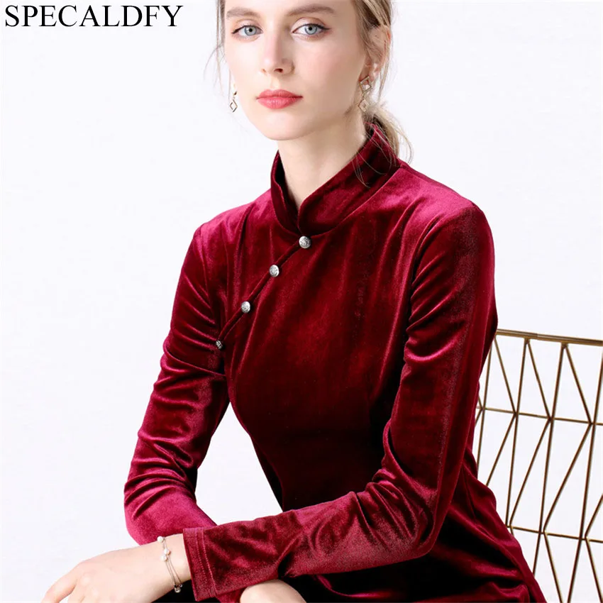 2020 осень размера плюс рубашки для мальчиков зимняя бархатная блуза Женские топы