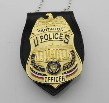 

Classic US PENTAGON POLICE FEDERAL GOVERNMENT OFFICER, Replica Movie Prop Pin Badge