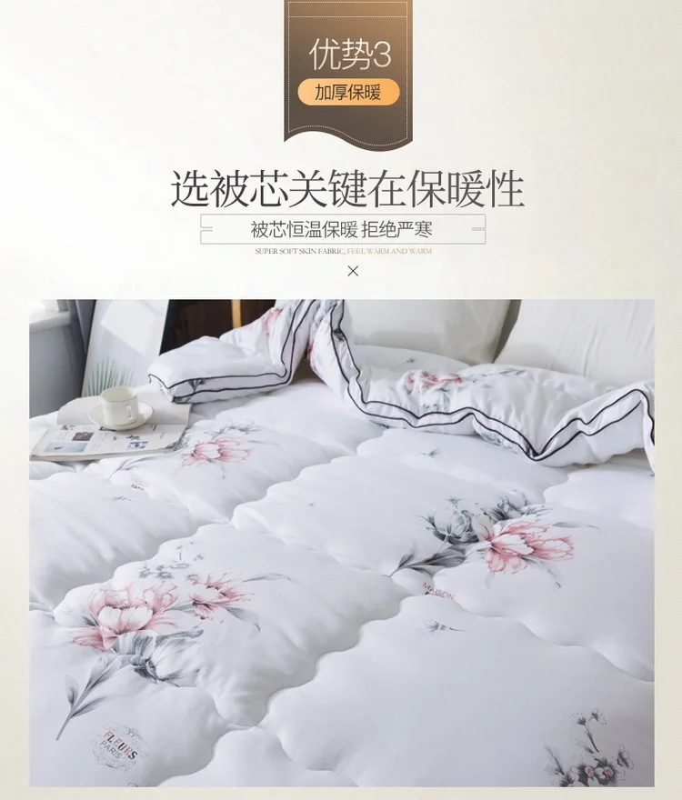 New Products Winter Quilt Wholesale Group Buying Gift Autumn& Winter Warm Thick Winter Blanket Wechat Business on Behalf