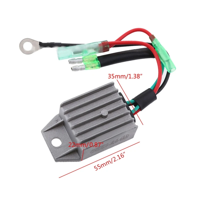 Voltage Regulator Rectifier Motorcycle Boat Motor 2-Stroke Motor Outboard Engine Scooter Moped Suitable for Yamaha 15HP