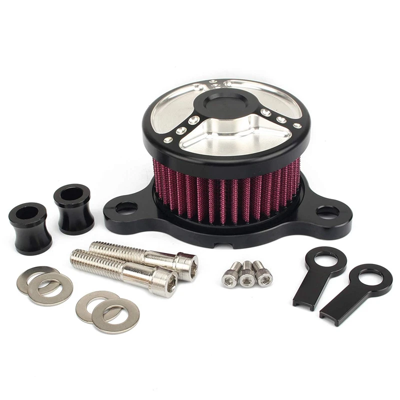 

SANQ Motorcycle Air Filter Cleaner Intake Filter System Kit Motor Bike For Sportster Xl883 Xl1200 1992 1993-2016