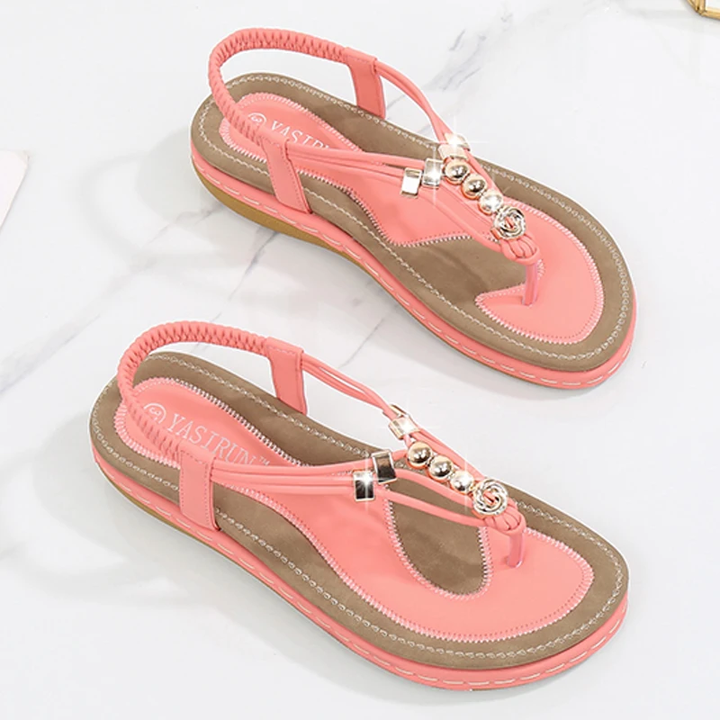 

2020 New Women Sandals Comfort Women Shoes Bohemia Flat Sandals Beach Shoes Woman Sandalie Flip Flops Ladies Shoes Free Shipping