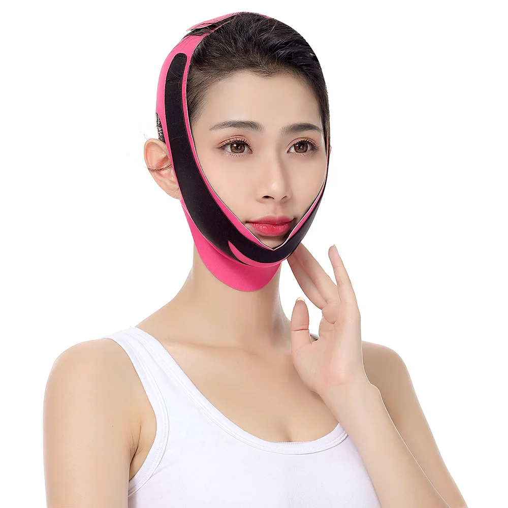 Elastic Face Slimming Bandage V Line Face Shaper Women Chin Cheek Lift Up Belt Facial Massage Strap Face Skin Care Beauty Tools 2