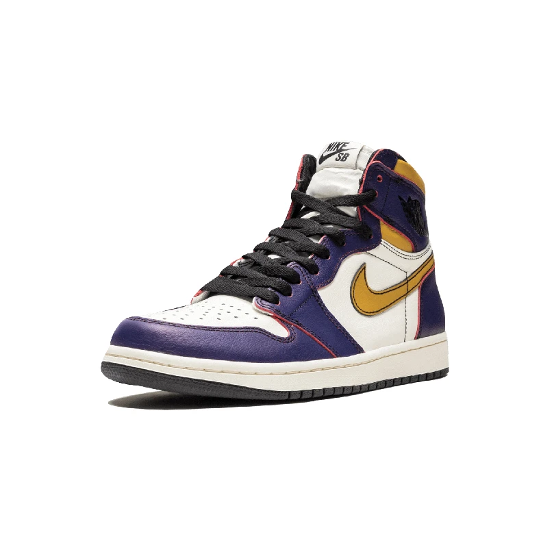 Sb Air Jordan Ретро 1 OG Defiant фиолетовый Lakers CD6578 507 AJ1 Размер: 8-14