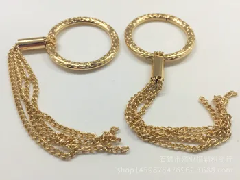 

Box and Bag Hardware Shoes Hardware Decorative Pattern Circle with Chain Tassels Circle Swimwear Chest Chain Single Swimwear