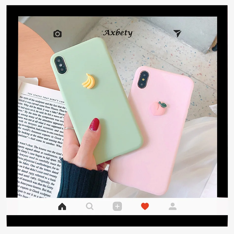 For Huawei Mate 20 Lite 10 Pro Case 3D DIY Milk Coffee Cute Peach Avocado Banana Cover 30 20X Kawaii Soft |