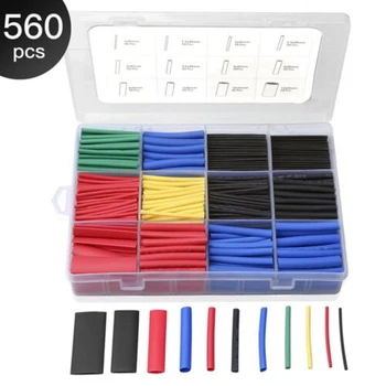 

560Pcs Heat Shrink Tubing Insulation Shrinkable Tube Car Assorted Electrical Cable