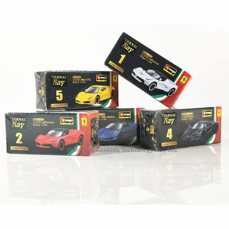 Bburago 1: 64 Ferrari 488GTB модельная форма автомобиля-легкоплавкий Металл Модель Детская игрушка бойфренд подарок имитация сплава коллекция автомобилей