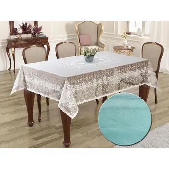 

Knitting Board Pattern Rectangle Table Cloth Sultan Turquoise