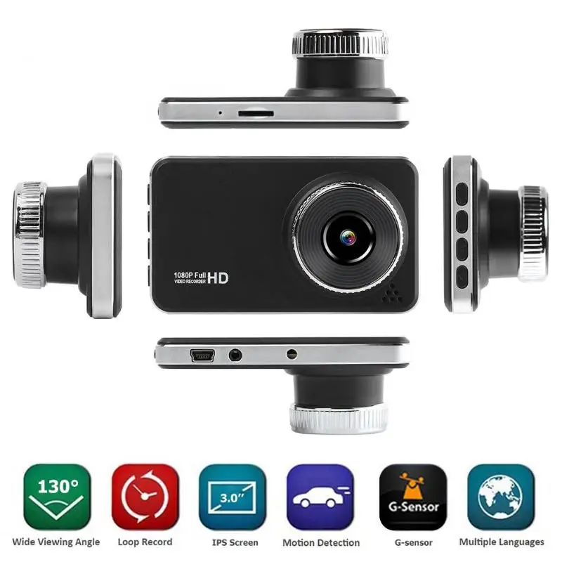 Ультра тонкий SE020, быстрая камера, 3 дюйма Сенсорный экран FHD 1080P Видеорегистраторы для автомобилей Камера Регистраторы в режиме реального времени с трехосным стерео Инспекция
