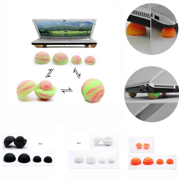

4pcs/set Laptop Cooling Pads Ball Cooler Universal Practical Notebook Skidproof Feet Heat Reduction Cooler Stand Holder