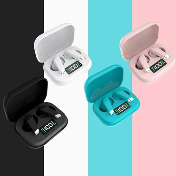 

TWS True Wireless Stereo Bluetooth Earphone Macaron Touch Control Earbuds Dual Mic Noise Cancelling Sport Headset Sweatproof