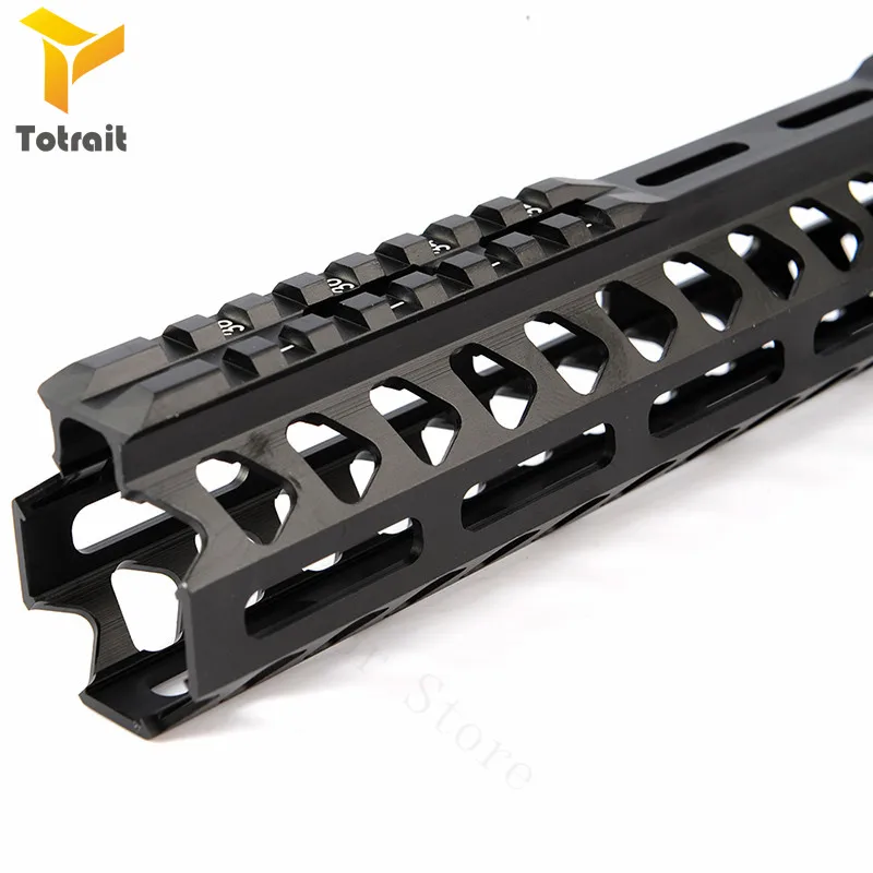 TOtrait Тактический 7/10/12/13,5/15 дюймов Keymod Handguard Карабин Float Quad Rail Пикатинни рот серия AR