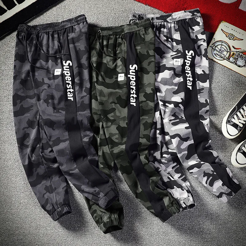 

K9063-2 Camouflage Casual Pants Korean-style Trend Ha Nylon Versatile Loose Casual Pants