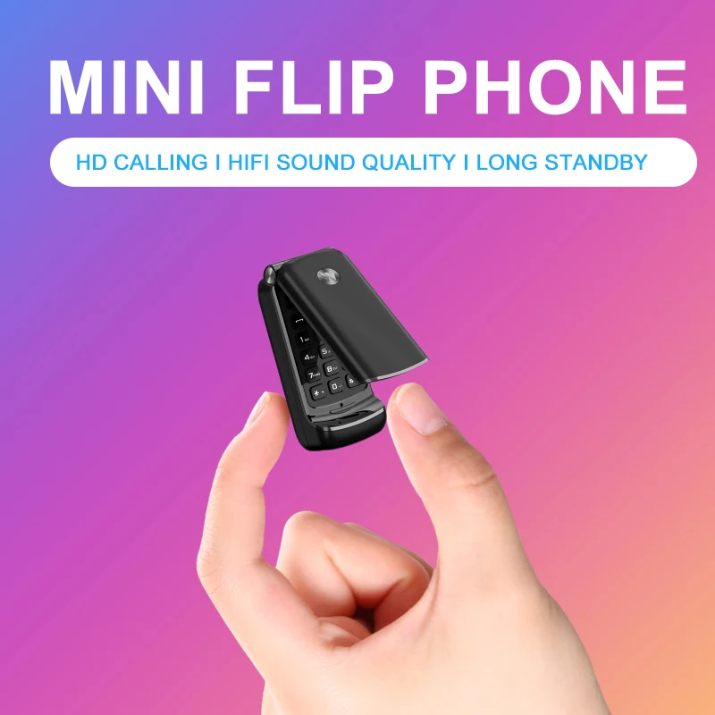 Ulcool F1 Mini Flip мобильный телефон одна Sim-карта самый маленький MTK6261 GSM 300 мАч