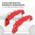 Автомобильные Аксессуары 3D Red 4PCS Car Disc Brake Caliper Cover Word Red Brake Cover Fit To 16-17inch Car 2 M And 2 S Universal Kit